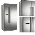Stainless Steel Double Door Refrigerator With Modern Design And Digital Control Panel