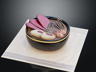 Modern Food Bento Lunch Noodles 3d model Modern Food Bento Lunch Noodles 3d model