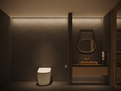 Modern toilet 3d model