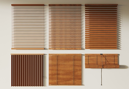 new chinese venetian blinds venetian blinds bamboo blinds 3d model