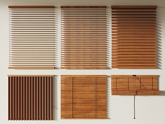 new chinese venetian blinds venetian blinds bamboo blinds 3d model