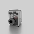 Smart Machine Featuring Transparent Enclosure And Modern Internal Printing Mechanism 3d model