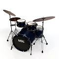 Natal Complete Drum Set With Multiple Drums Cymbals And Stands For Home Use