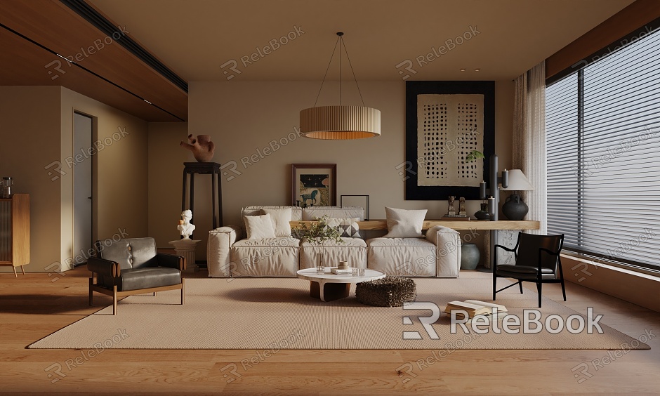 modern living room model