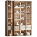 Modern Sideboard Wine Cabinet Side Cabinet Decorative Cabinet 3d model