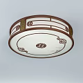 Chinese Style Square And Round Ceiling Light With Traditional Patterns And Elegant Design 3d model