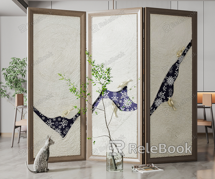 New Chinese Style Screen Screen Partition model