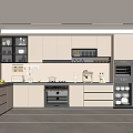 Modern Kitchen Interior With Clean Layout Light Colored Cabinets And Built In Appliances