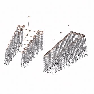 Modern chandelier 3d model