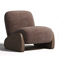 Fabric lounge chair 3d model