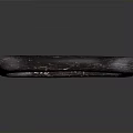 Handmade Dark Wooden Bangle With Smooth Surface And Natural Grain For Daily Wear