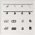 Contemporary Downlights and Spotlights in Different Styles for Home Lighting