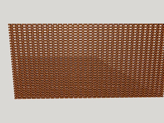 Modern wall red brick 3d model