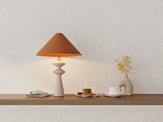 Modern Table Lamp Cream Table Lamp Combination 3d model