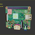 Green Electronic Development Board With USB HDMI Ports And Microchip Components
