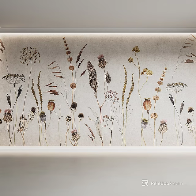 Elegant Modern Kitchen Component Design With Open Layout Marble Island And Appliances 3d model