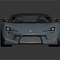Blue Sports Car With Black Convertible Top Sleek Lines And Modern Alloy Wheels