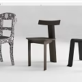 Stylish Single Chairs Featuring Unique Modern Designs For Home Decor 3d model