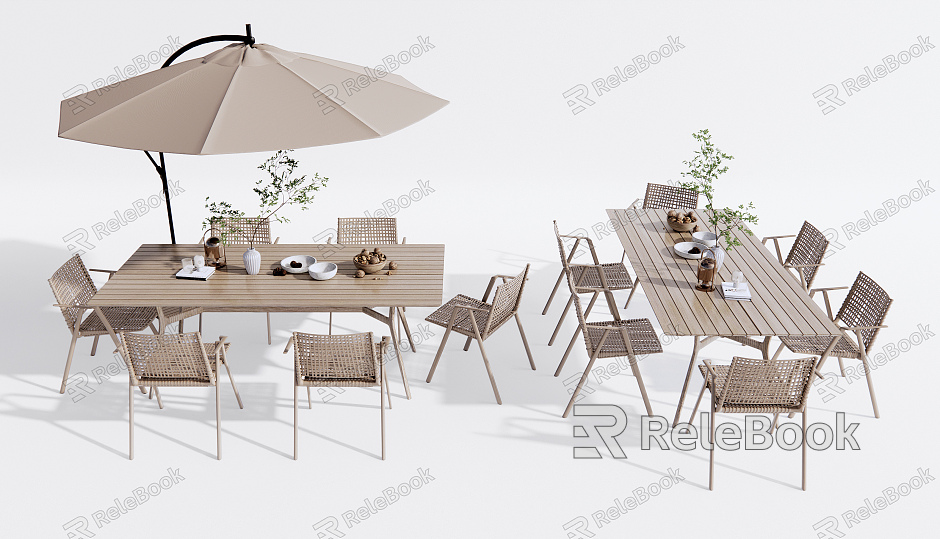 Modern Outdoor Table and Chair Outdoor Leisure Table and Chair model