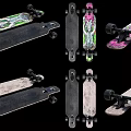 Various Colorful Skateboards With Unique Designs And Durable Wheels For Recreational Fun