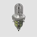 Vintage Wall Sconce With Silver Metal Bracket Green Glass Shade And Decorative Scroll Details