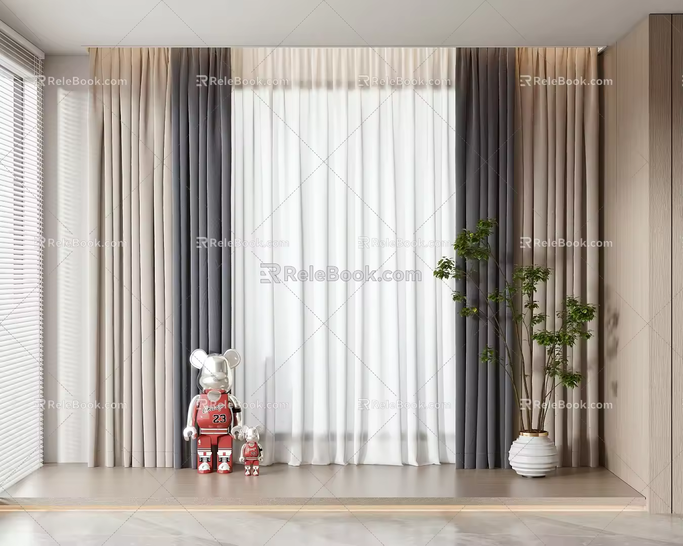 Curtains 3d model