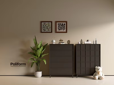 Modern Black Wood Grain Cabinet Ins Style Minimized Style Cabinet Whole Cabinet Sideboard Cabinet Balcony Cabinet Storage Cabinet Home Entrance Cabinet 3d model