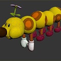 caterpillar butterfly larva caterpillar cartoon caterpillar insect 3d model