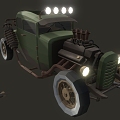 Modern Steampunk Car 3d model