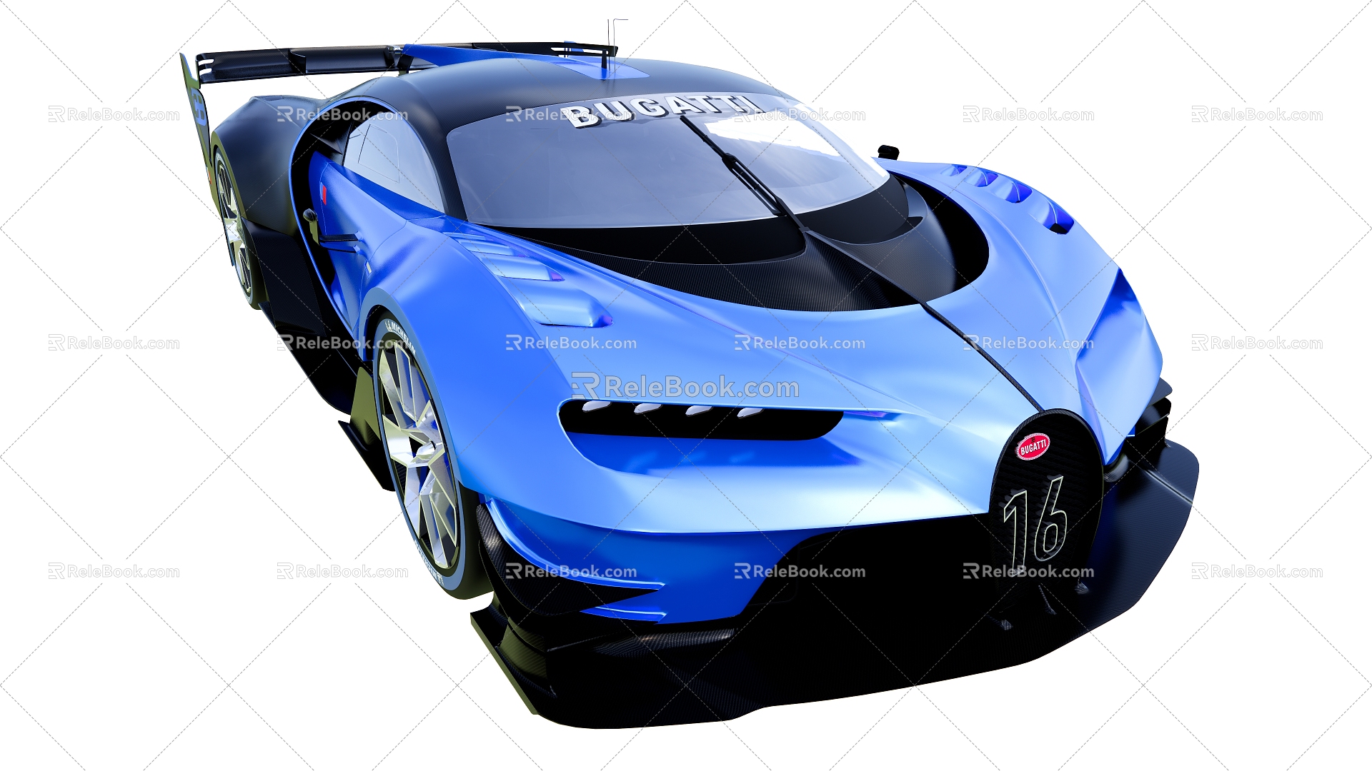 Modern Racing Bugatti Veyer Concept Racing 3d model