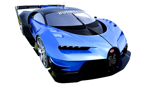 Modern Racing Bugatti Veyer Concept Racing 3d model