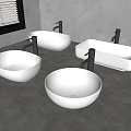 Modern Wash Basin Table Basin Table Basin Round Table Basin Wash Basin 3d model