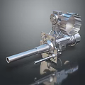 laser tower turret turntable sci-fi tower defense game tower defense sci-fi turret game turret game turret 3d model