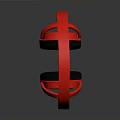Red Over Ear Headphones With Black Ear Cushions And White Logo