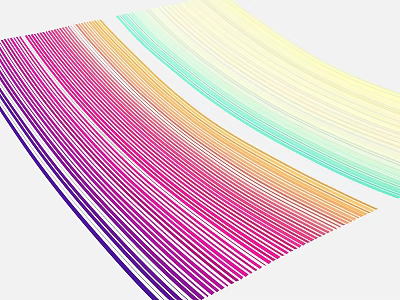 Colorful Striped Garden Ornaments With Vibrant Patterns For Outdoor Decor 3d model