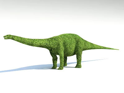 Unique Topiary Bush Sculpted Into Dinosaur Shape For Garden Decoration 3d model