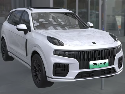 White 09EMP SUV Featuring Modern Front Design And Electric Power Technology 3d model