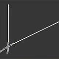 Two Crossed Tactical Weapons With Silver Handles Orange Accents Sharp Blades On Dark Reflective Surface