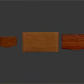 Classic Three Piece Wooden Furniture With Drawers And Carved Design Details