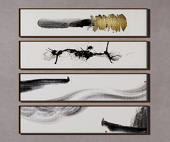 New Chinese Decorative Painting 3d model