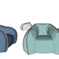 Comfortable Lazy Sofa Bean Bag with Multiple Colors and Modern Design