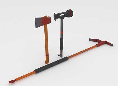 Axe Crowbar Hardware Tools 3d model