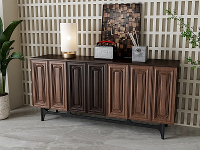 American Entrance Cabinet 3d model