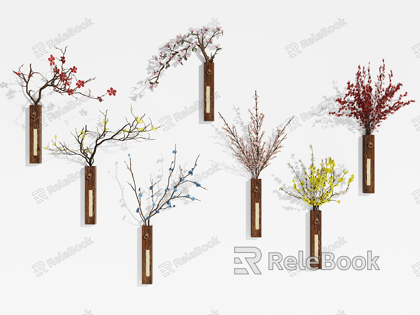 New Chinese style pendant wall decoration pendant combination model