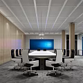 Modern Big Data Command Center Science and Technology Monitoring Room Conference Reception Senior Command Center 3d model