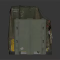 Military Storage Boxes With Large Canvas Covered Unit And Small Hard Shell Container