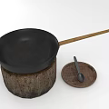 Practical Kitchen Household Items Including Frying Pan Wooden Handle Tray And Spoon