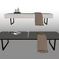 Bed End Stool Sofa Stool Bench 3d model