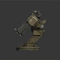 Mechanical Heavy Duty Weapon With Dual Barrels And Stable Base Stand Design