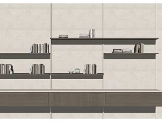 Bookshelf Storage Rack 3d model